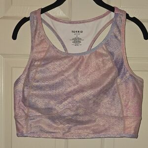 Torrid Women's Pink and Purple‎ Sports Bra